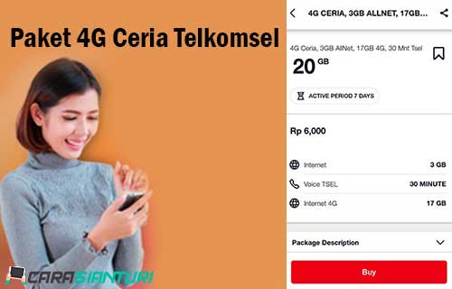 Paket 4G Ceria Telkomsel